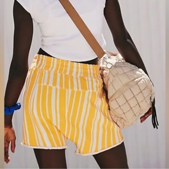 Fp movement by Free People All Star Printed Shorts in Newport Stripe Clementine - Picture 2 of 9